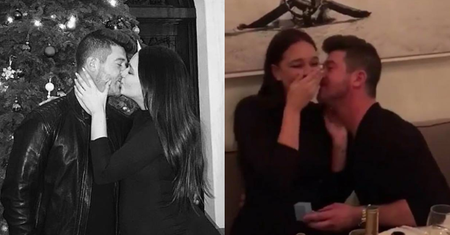 Robin Thicke zaręczył się w Wigilię z 23-letnią matką swojego dziecka (FOTO)