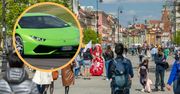 Kierowca lamborghini udawał Greka. Skończył z olbrzymim mandatem