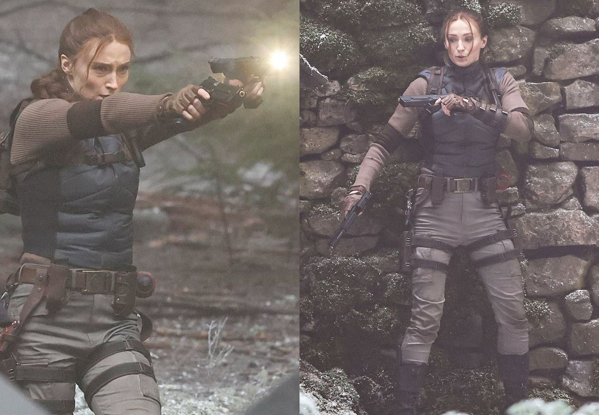 Sophie Turner na planie "Tomb Raider"