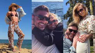 Agnieszka Kaczorowska i Marcin Rogacewicz podsumowali wakacje w Portugalii. Po "ciążowym" brzuchu nie ma już śladu (ZDJĘCIA)