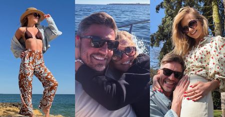 Agnieszka Kaczorowska i Marcin Rogacewicz podsumowali wakacje w Portugalii. Po "ciążowym" brzuchu nie ma już śladu (ZDJĘCIA)