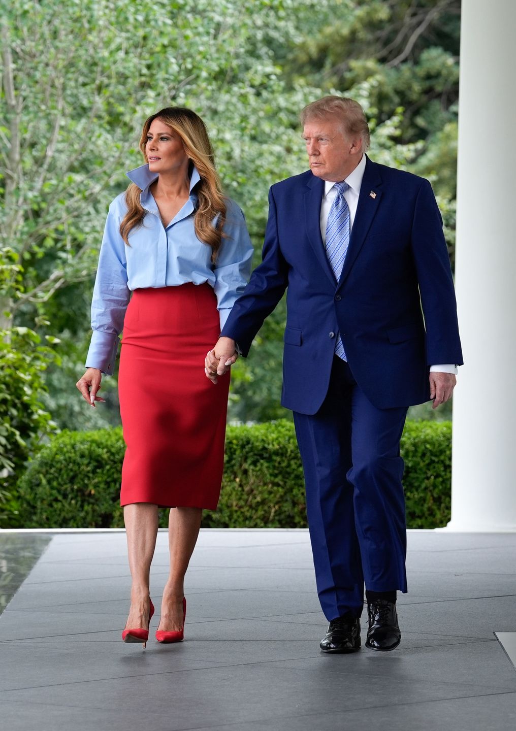 Smutna Melania Trump na wydarzeniu swojej fundacji w Białym Domu