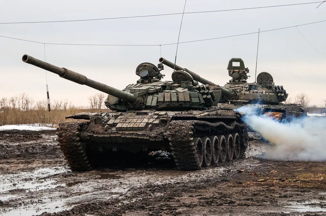 Rosyjskie czołgi w Ukrainie