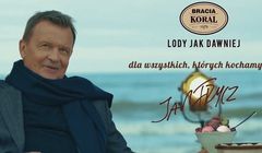 Jan Frycz reklamuje lody Bracia Koral