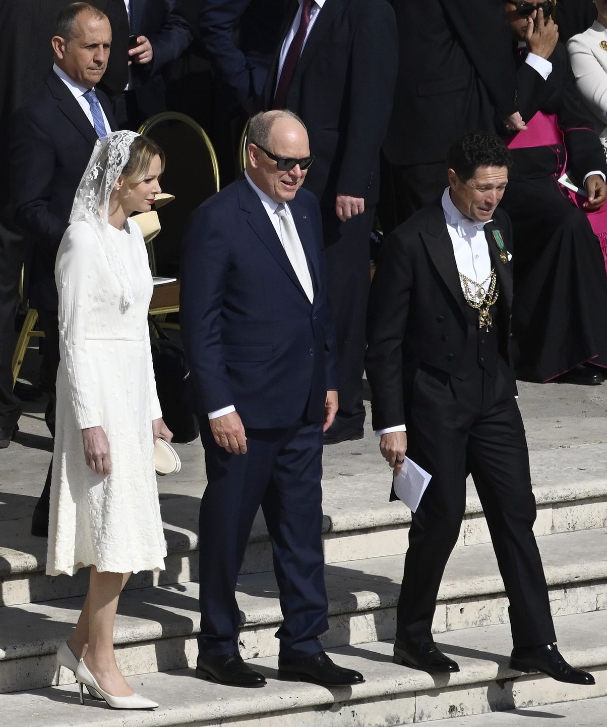 Księżna Charlene i król Albert 