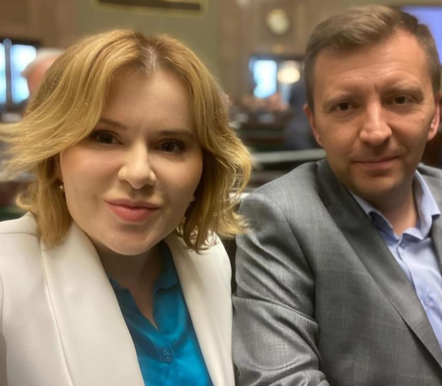 Łukasz Schreiber i Anna Krupka