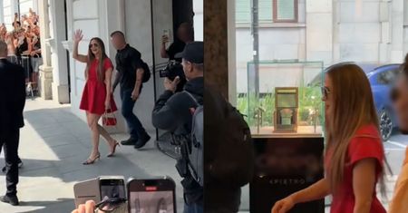 TŁUMY fanów czekały na Jennifer Lopez przed hotelem w Warszawie. Artystka wybrała się na luksusowe zakupy