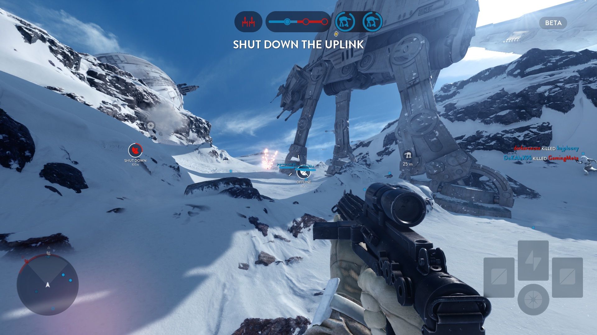 Star Wars Battlefront beta - atak na Hoth