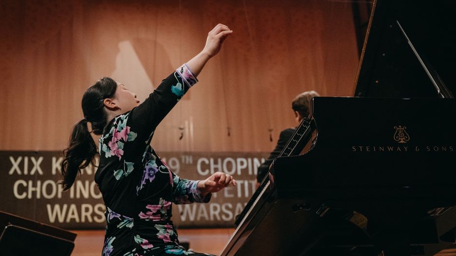 Shiori Kuwahara podczas finału XIX Konkursu Chopinowskiego
