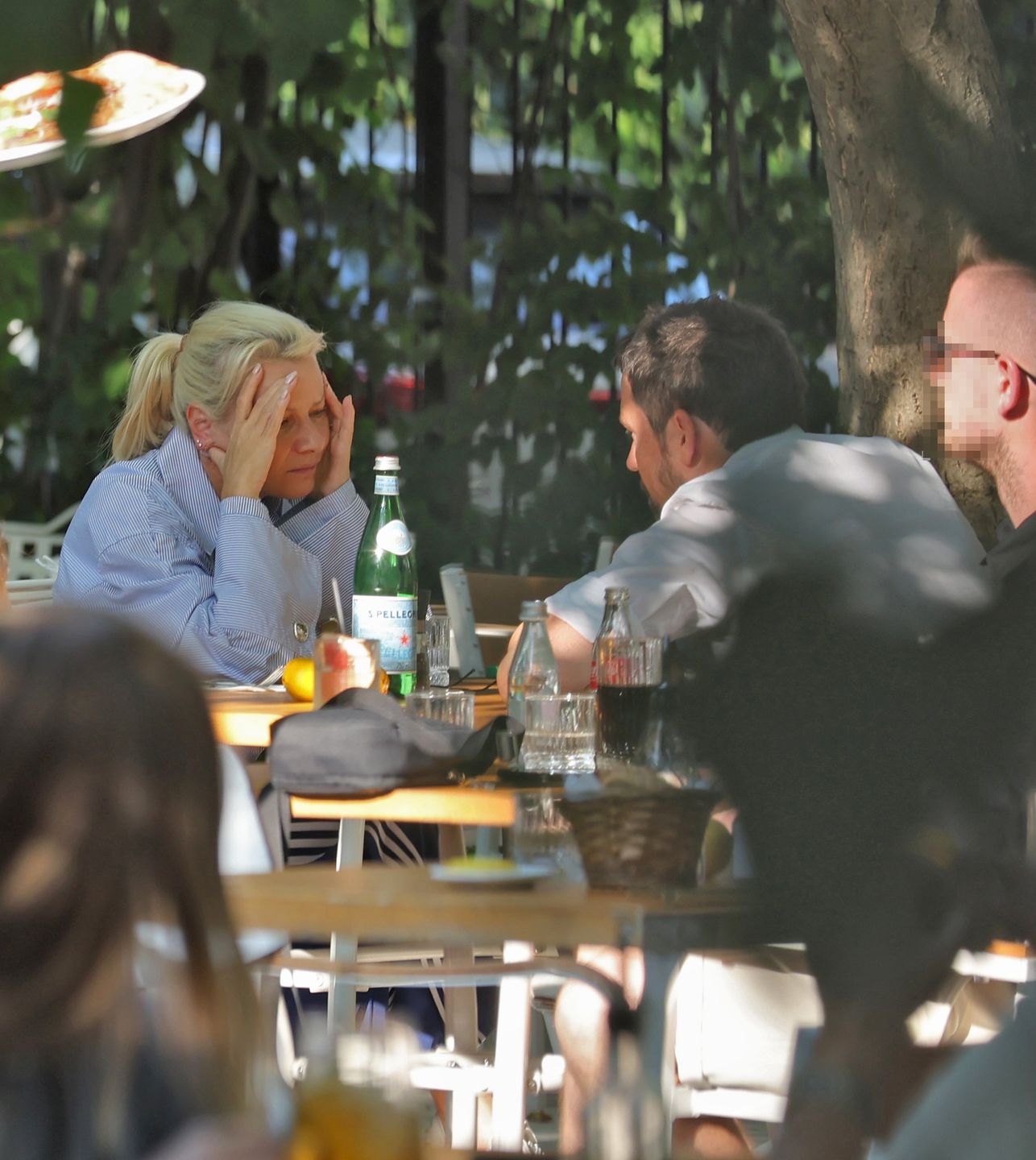 Małgorzata Kożuchowska z mężem na obiedzie