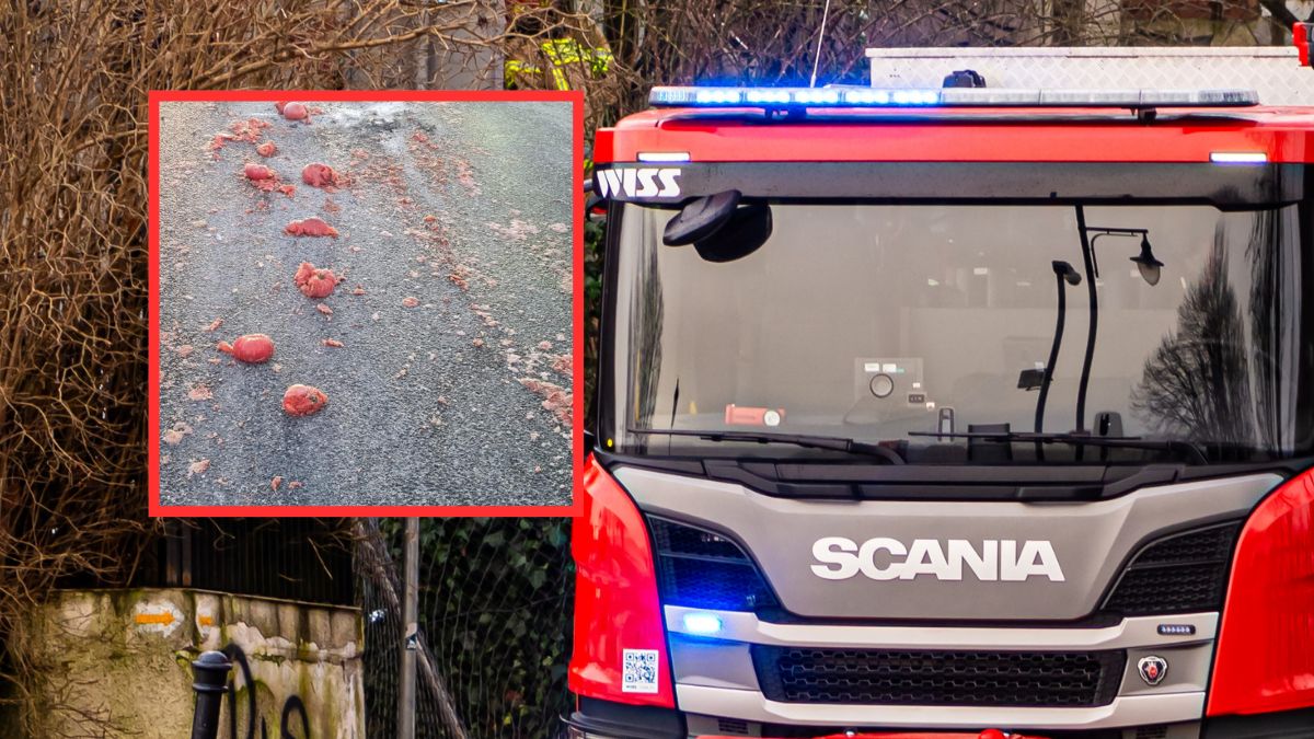 Kobieta zgłosiła rozżarzony węgiel na ulicy. To były pomidory.