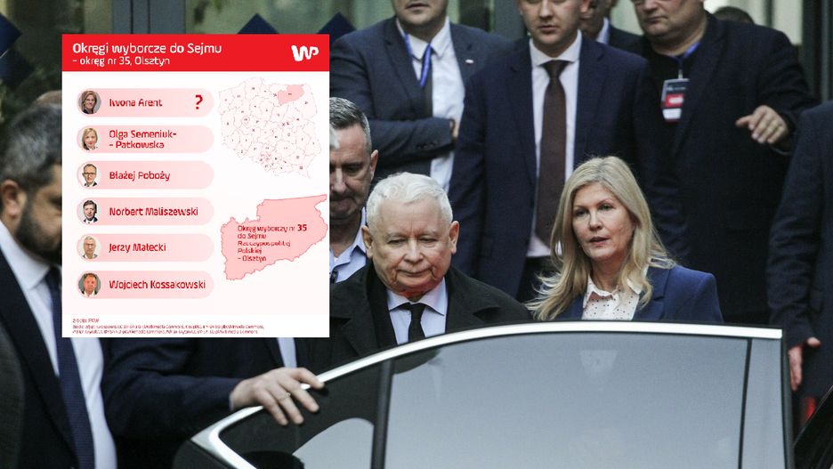 Jarosław Kaczyński i Iwona Arent