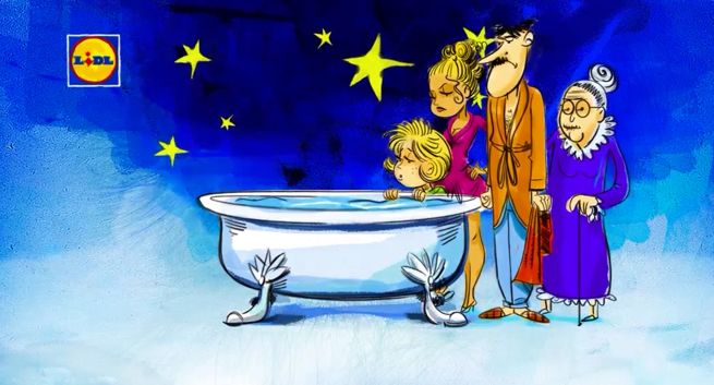 Lidl uwalnia karpia z wanny na święta (wideo)