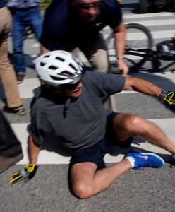 Joe Biden spadł z roweru. "Nic mi nie jest"