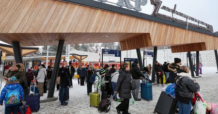 Tłoczno w Zakopanem. "Nastąpiła kumulacja przyjazdów"