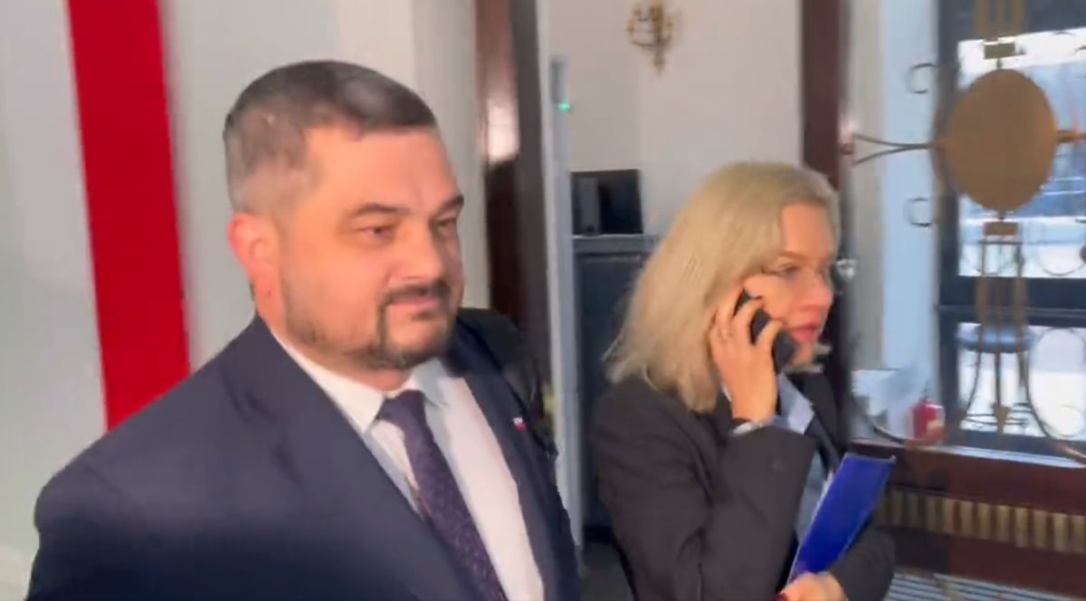 Krzysztof Sobolewski pojawił się w poniedziałek w Sejmie