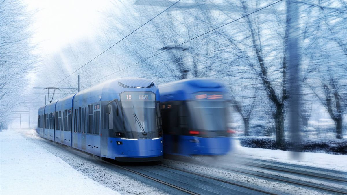 Wozualizacja nowych tramwajów PESY dla Krakowa