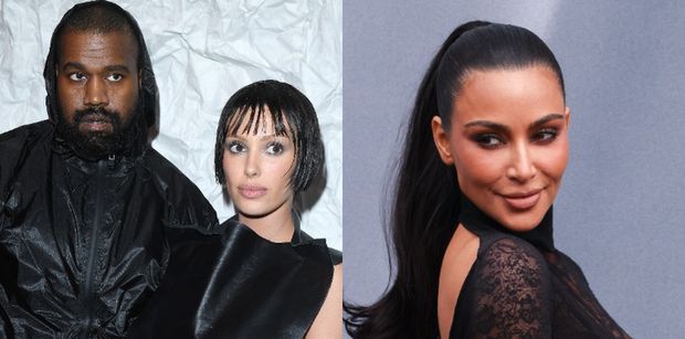 Kim Kardashian zapozowała w SAMYM futrze i rajstopach. Internauci zarzucają jej kopiowanie stylu obecnej żony Kanye Westa: "Kim Censori" (FOTO)