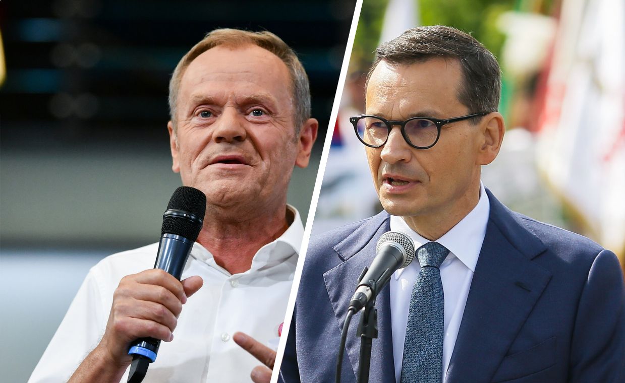 Jednym zdaniem Tusk "udusił" Morawieckiego. Szach mat