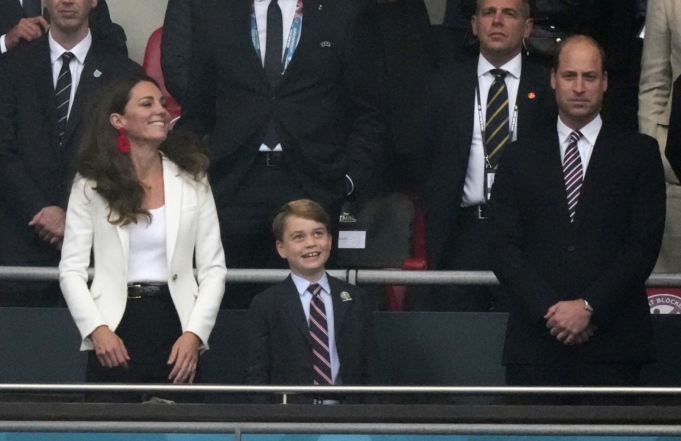 Kate, William i mały George na finale Euro 2020