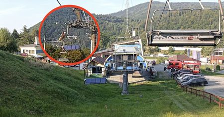 Akcja straży w Ustroniu. Paraliżujące sceny na kolejce linowej
