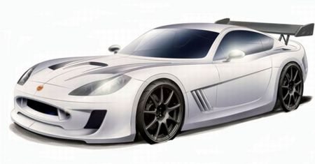 Ginetta G55 - pierwsze szkice torowej zabawki