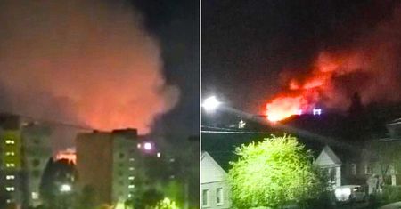 Atak na fabrykę armii Putina. Nagrania z Briańska