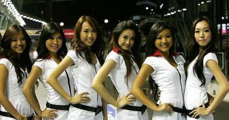 Panie z GP Singapuru[galeria]