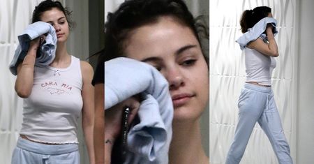 Naturalna Selena Gomez zasłania się bluzą, wychodząc od lekarza (ZDJĘCIA)