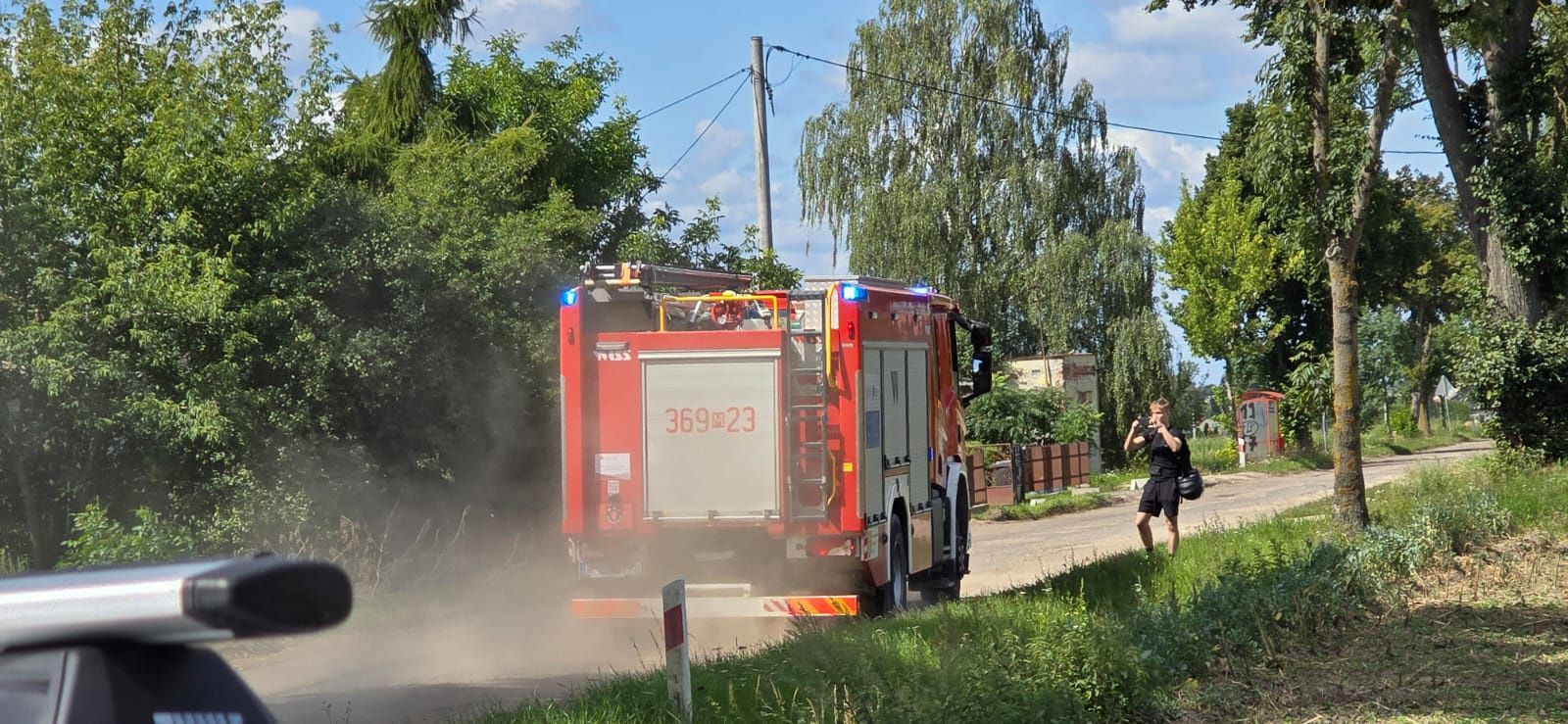 Pożar odpadów w Kobiernikach 