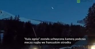 Spadający meteoryt uchwycony na południu Francji