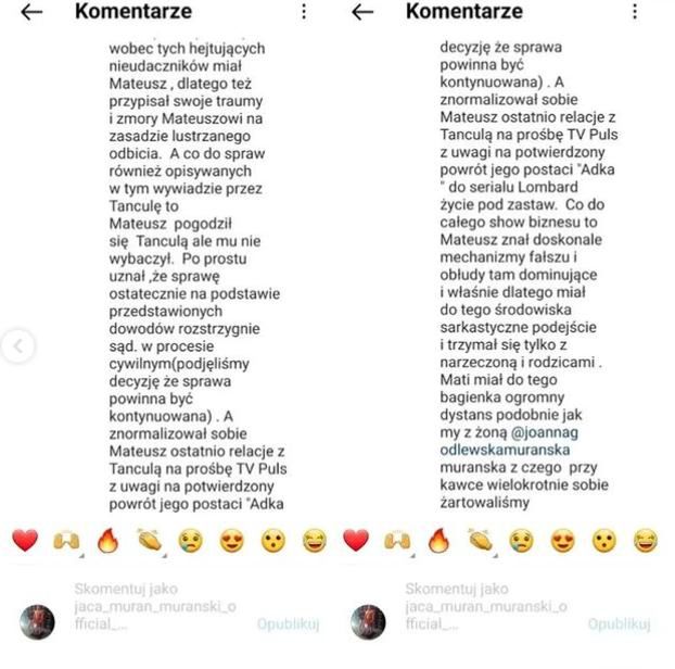 Jacek Murański o śmierci swojego syna