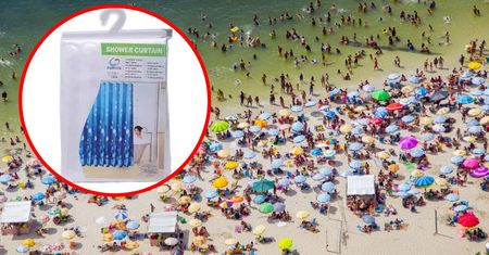 Weź na plażę zasłonę prysznicową. Wszyscy rodzice zaczną ci zazdrościć