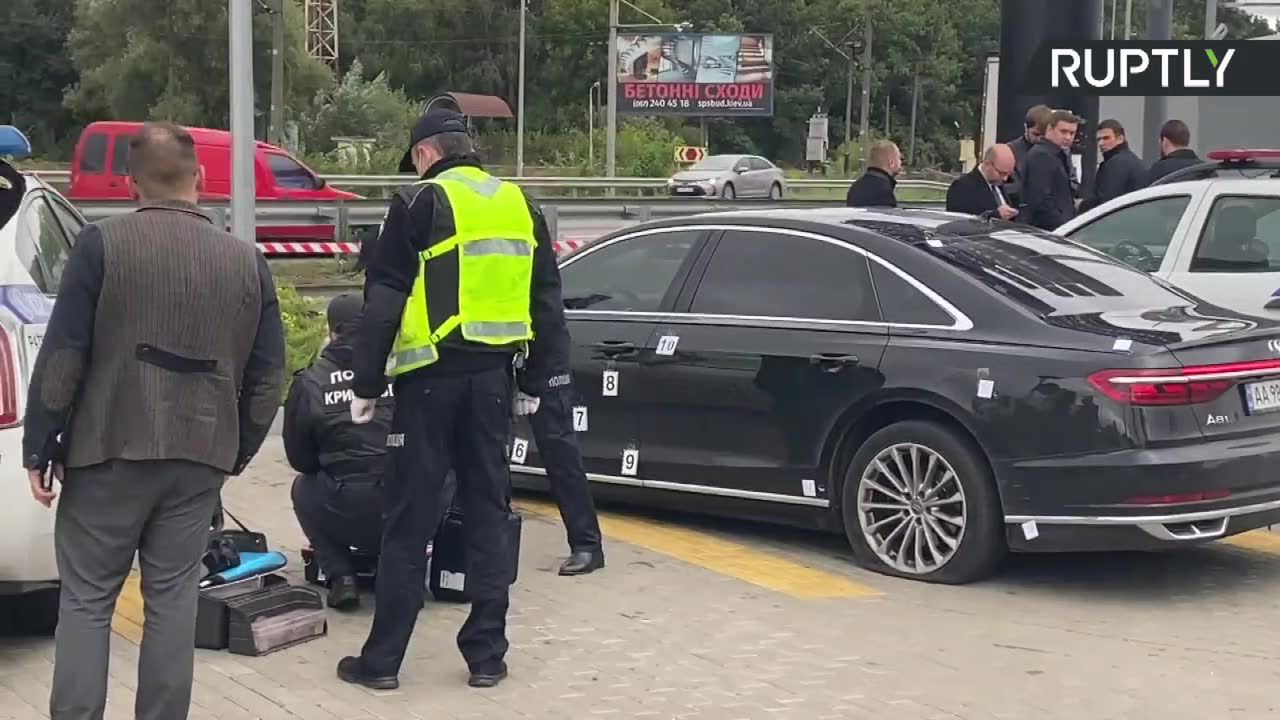 Ostrzelano samochód asystenta prezydenta Ukrainy. Ranny został kierowca.