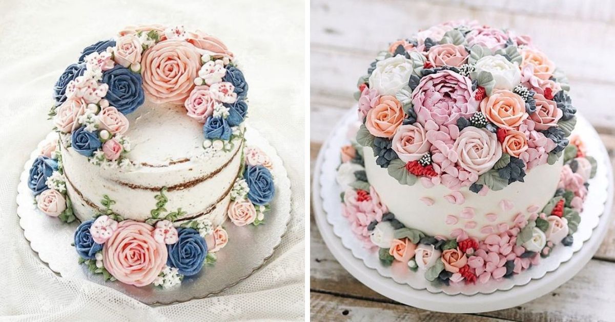 17 Spectacular Flowery Cakes. They Look Marvelous!