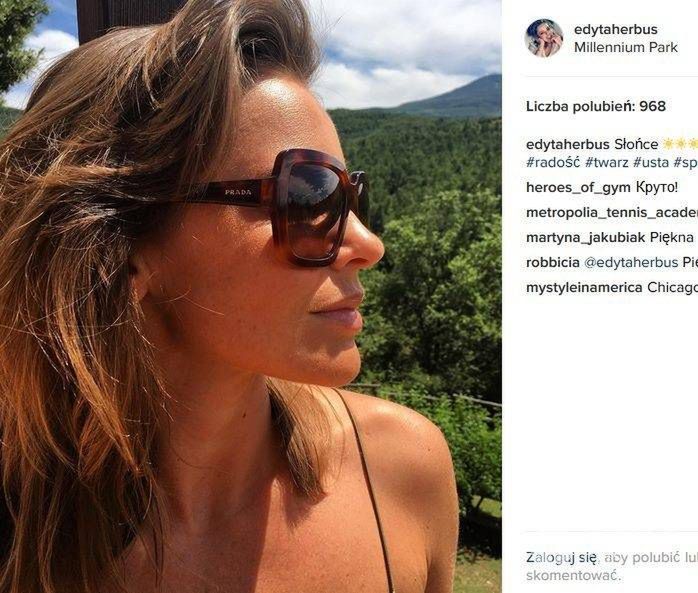 Edyta Herbuś na wakacjach w USA