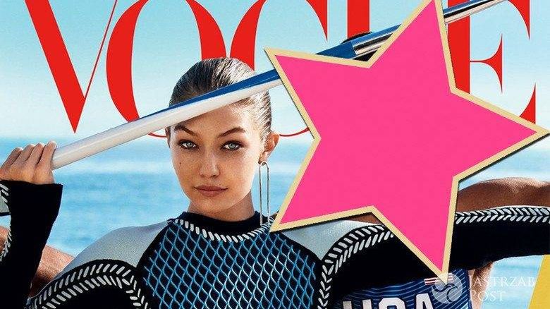 Gigi Hadid i Ashton Eaton, amerykański "Vogue", sierpień 2016 (fot. Mario Testino)