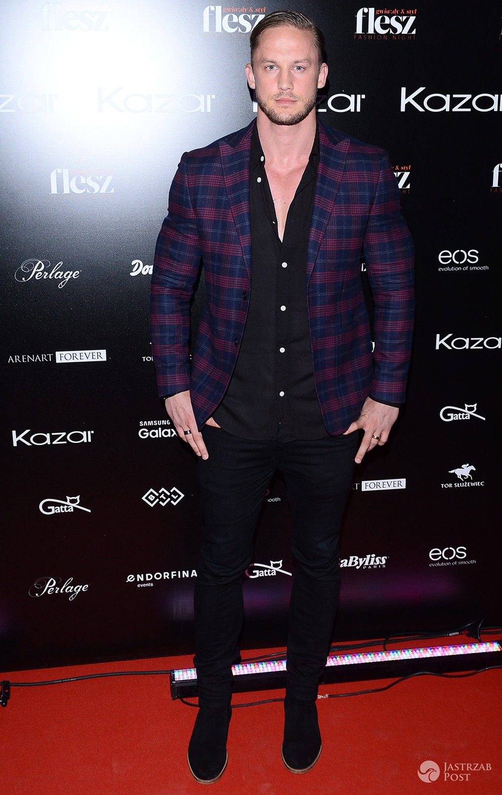 Michał Będźmirowski (Modny Tata) - Flesz Fashion Night 2016, pokaz kolekcji Kazar jesień/zima 2016