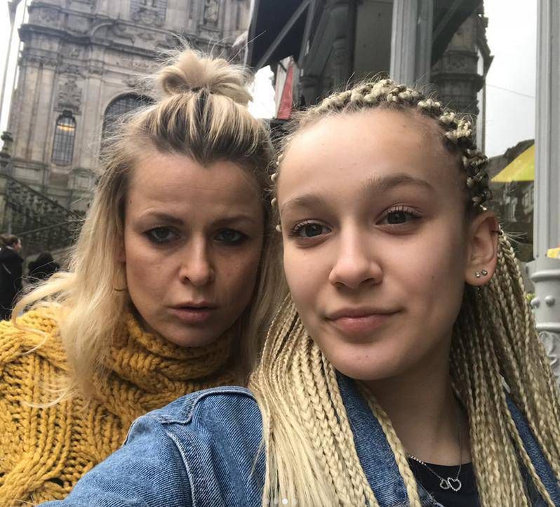 Mandaryna z córką Fabienne