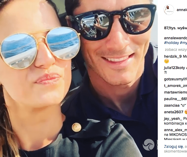 Anna i Robert Lewandowscy na wakacjach w Grecji