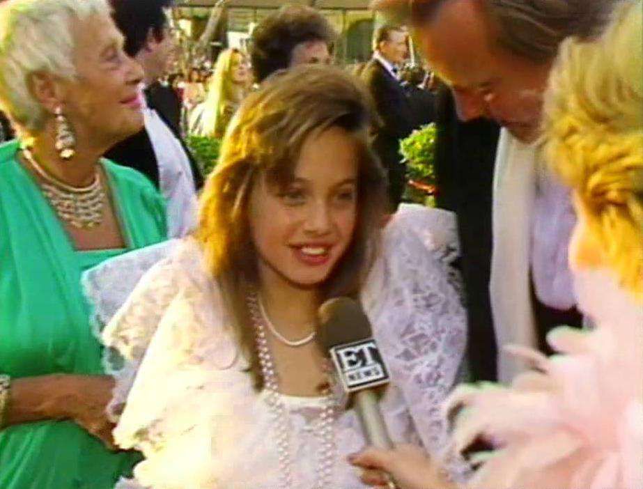 Angelina Jolie na Oscarach w 1986 roku