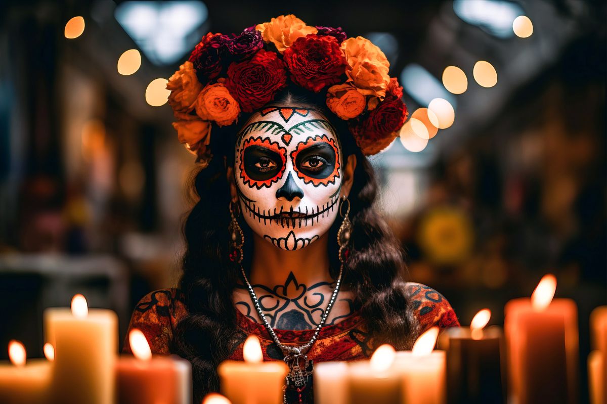 Makijaż sugar skull, fot. Adobe Stock