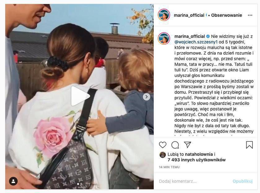 Marina o rozłące z Wojciechem Szczęsnym