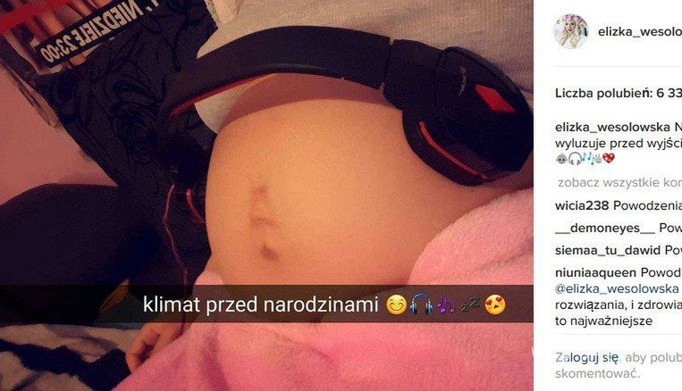 Eliza Wesołowska - ostatnie zdjęcia przed drugim porodem