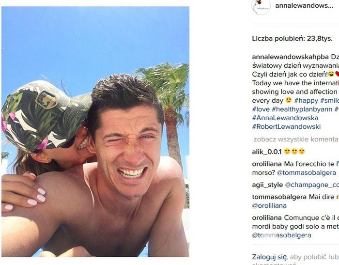 Anna i Robert Lewandowscy w Światowym Dniu Miłości