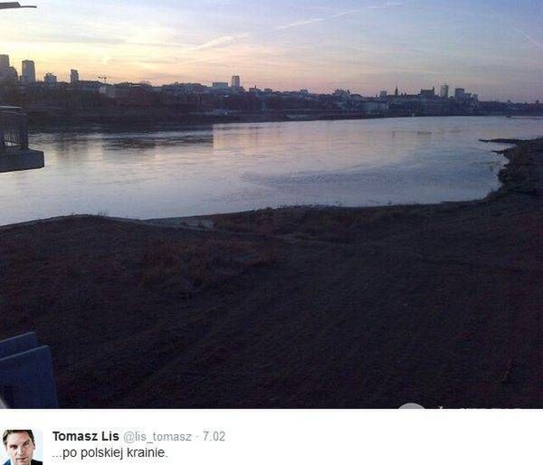 Zdjęcie ze spaceru Tomasza Lisa z córką