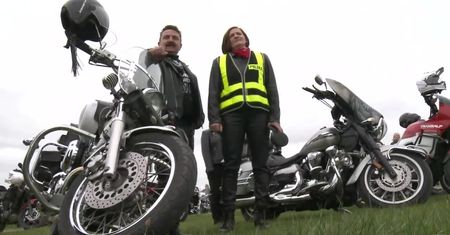 Droga krzyżowa dla motocyklistów na zakończenie sezonu na Polach Lednickich