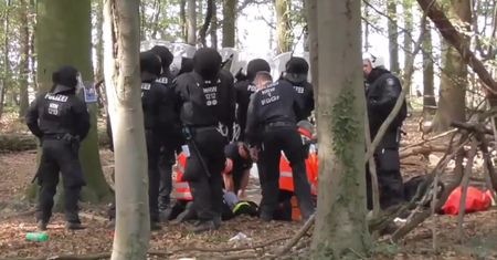 Śmierć podczas eksmisji obozu ekologów z lasu Hambach. Dziennikarz obywatelski spadł z drzewa