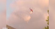 Pożary lasów pod Atenami. Strażacy walczą z ogniem z helikopterów i samolotów