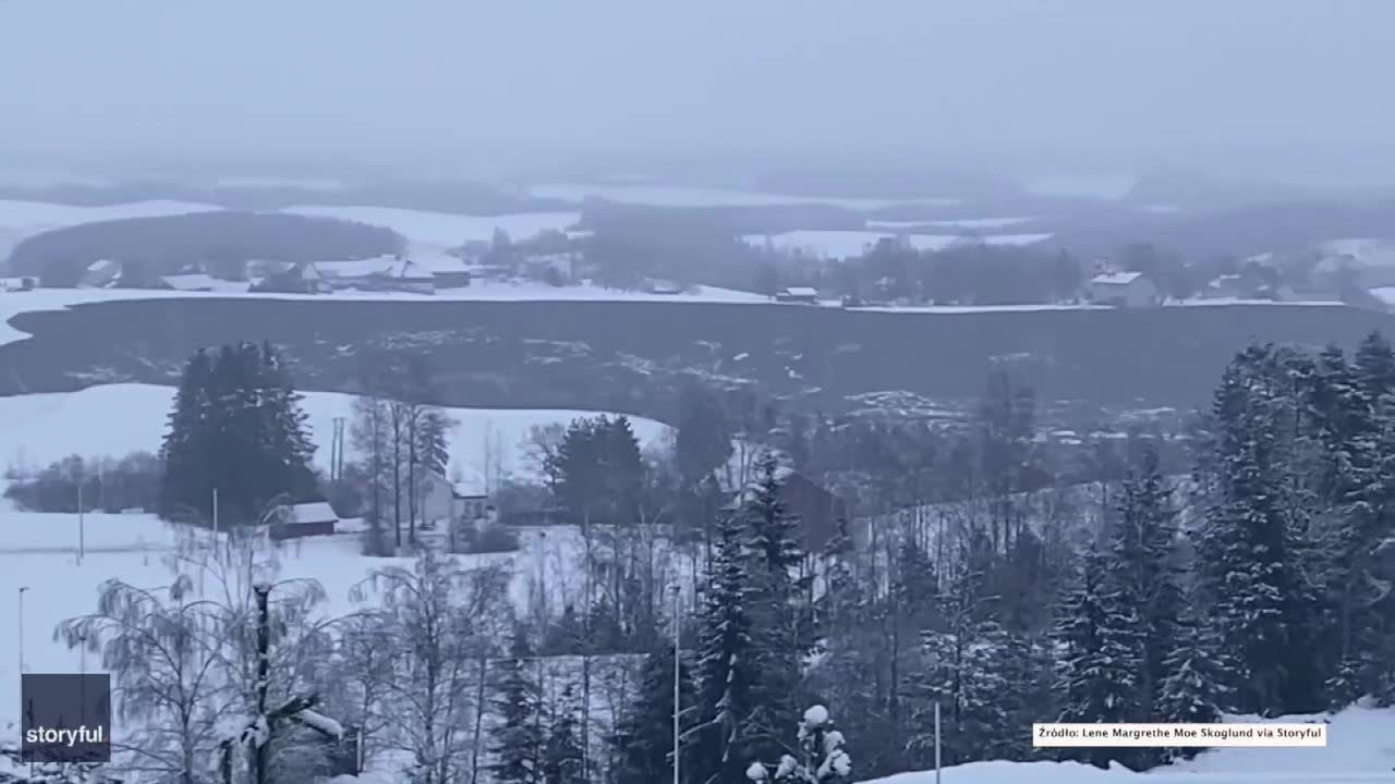 Osuwisko w Norwegii, trwają poszukiwania zaginionych. 10 osób jest rannych